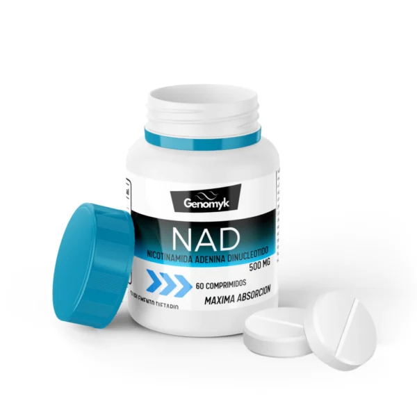 NAD Nicotinamida Adenina Dinucleotido 500 mg x 60 Comp. Genomyk