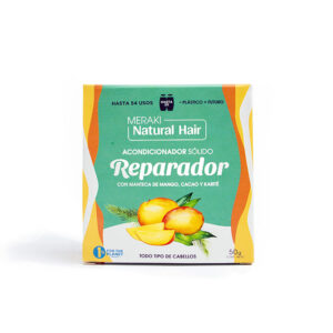 Acondicionador Solido "Meraki" Natural Hair Reparador" 54 usos