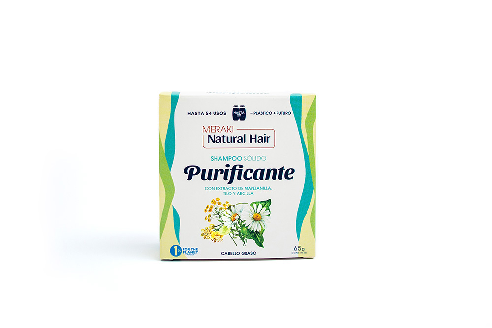 Shampoo Solido «Meraki Natural Hair Purificante» 54 usos