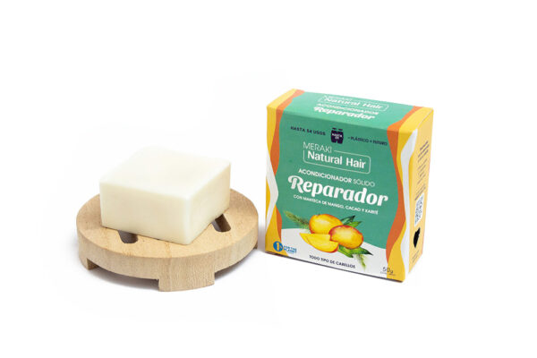 Acondicionador Solido "Meraki" Natural Hair Reparador" 54 usos - Imagen 2