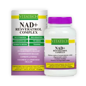 NAD + Resveratrol Complex Vitatech x 60 Caps