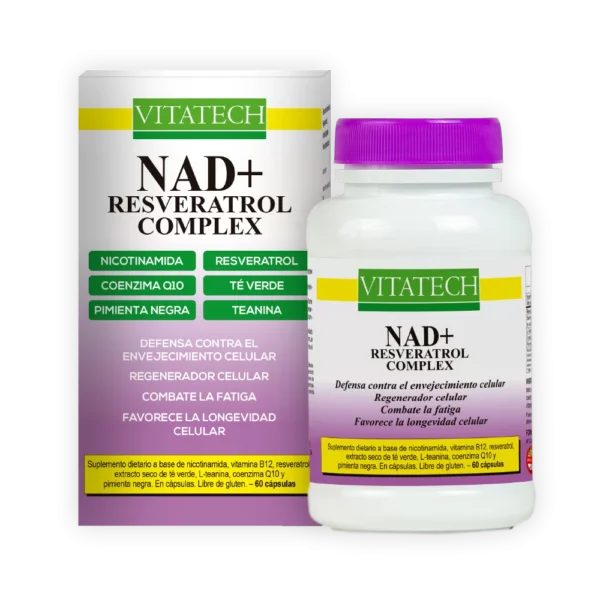 NAD + Resveratrol Complex Vitatech x 60 Caps