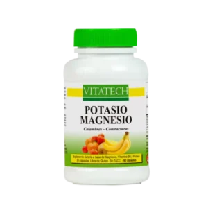 Potasio + Magnesio Vitatech x 60 Caps, Calambres y Contracturas