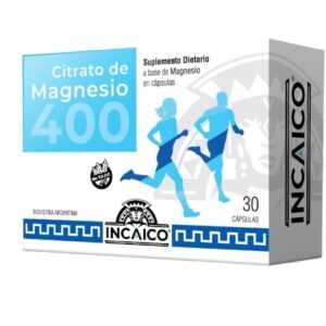 Citrato de Magnesio 400 Incaico x 30 Caps