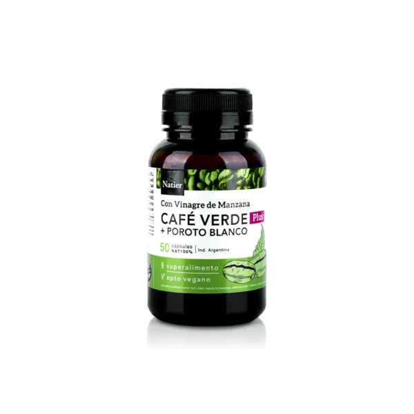 Cafe Verde + Vin de Manzana + Poroto Bco Natier x 50 Caps