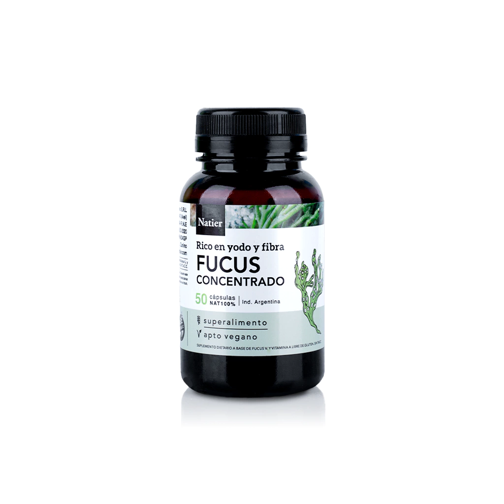 Fucus Concentrado Natier x 50 Caps (Rico en Yodo y Fibra)