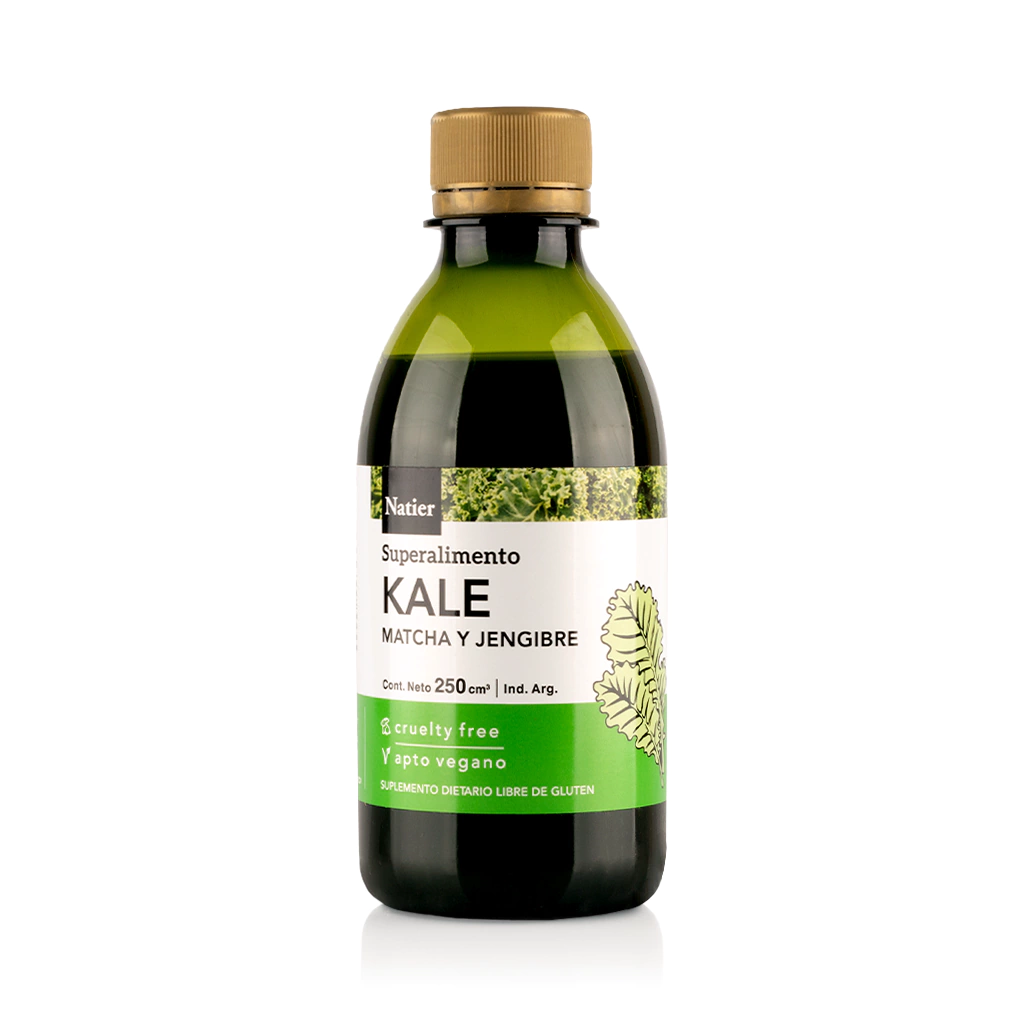 Kale-Matcha y Jengibre Superalimento Bebible Natier x 250 cc