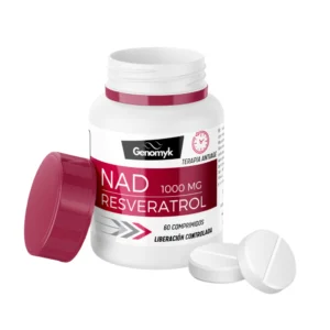 NAD + Resveratrol 1000 mg Terapia AntiAge Genomyk x 60 comp