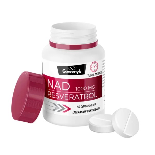 NAD + Resveratrol 1000 mg Terapia AntiAge Genomyk x 60 comp