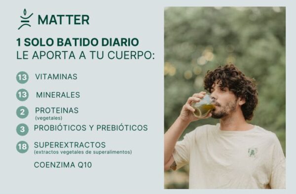 Green Boost de Matter Superalimento x 30 sobres de 12 gr c/u - Imagen 3