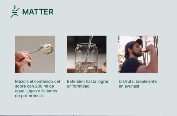 Green Boost de Matter Superalimento x 30 sobres de 12 gr c/u - Imagen 5