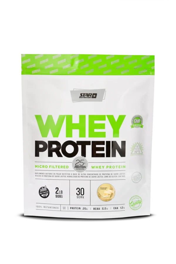 Whey Protein Star Nutrition 2 Lbs (908 gr) Sabor Vainilla Ice Cream