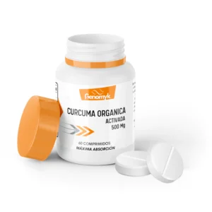 Cúrcuma Orgánica Activada 500 mg c/Pimienta Negra "Genomyk" x 60 caps