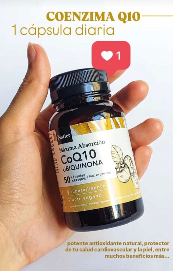 Coenzima Q10 300 mg Natier x 50  Caps - Imagen 2