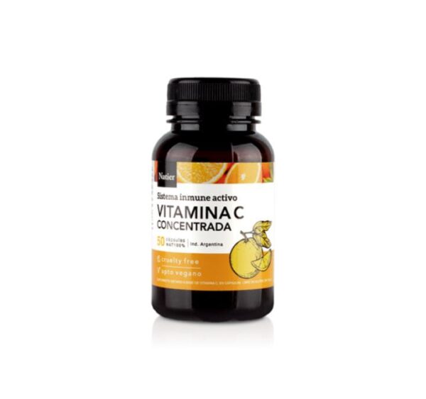 Vitamina C  Concentrada Sistema Inmune Activo Natier x 50 Caps