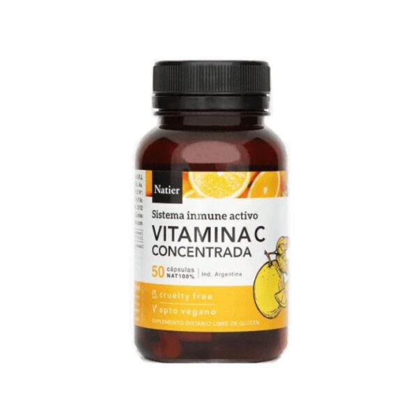 Vitamina C  Concentrada Sistema Inmune Activo Natier x 50 Caps - Imagen 2
