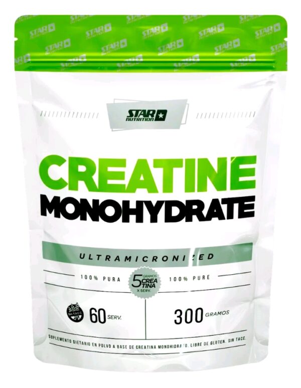 Creatina Star Nutrition Monohidratada Ultramicronizada Doy Pack x 300 gr